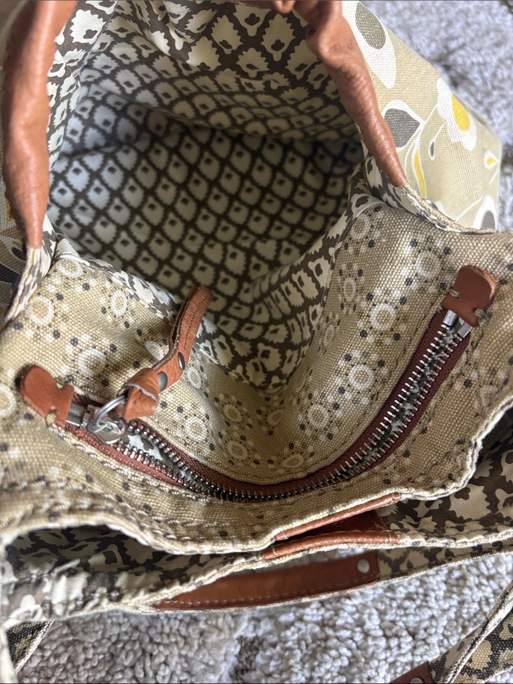 Fossil canvas bag with key - Picture 9 of 10